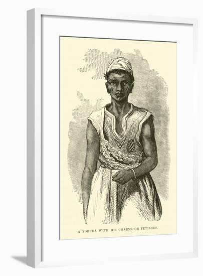 A Yoruba with His Charms or Fetishes-null-Framed Giclee Print