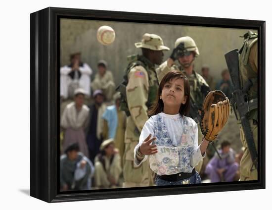 A Young Afghan Girl Named Hatira-null-Framed Premier Image Canvas