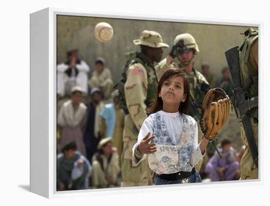 A Young Afghan Girl Named Hatira-null-Framed Premier Image Canvas