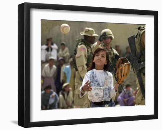 A Young Afghan Girl Named Hatira-null-Framed Photographic Print