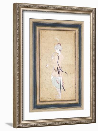 A Young Archer, C. 1580-Muhammadi Musawwir-Framed Giclee Print