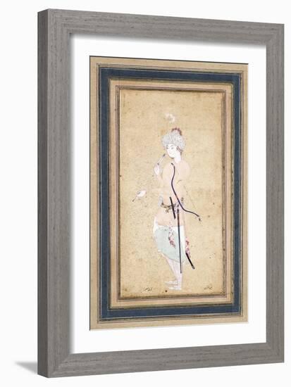 A Young Archer, C. 1580-Muhammadi Musawwir-Framed Giclee Print