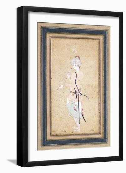 A Young Archer, C. 1580-Muhammadi Musawwir-Framed Giclee Print