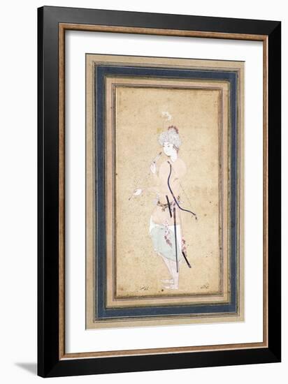 A Young Archer, C. 1580-Muhammadi Musawwir-Framed Giclee Print