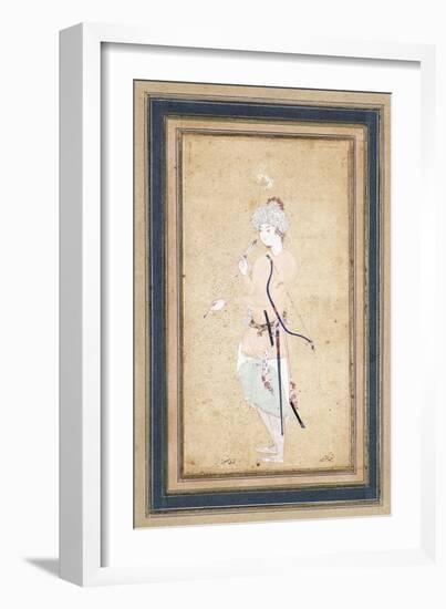 A Young Archer, C. 1580-Muhammadi Musawwir-Framed Giclee Print