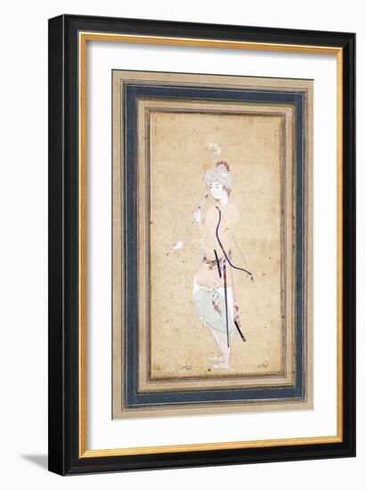 A Young Archer, C. 1580-Muhammadi Musawwir-Framed Giclee Print