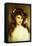 A Young Beauty with Flowers in Her Hair-Albert Lynch-Framed Premier Image Canvas
