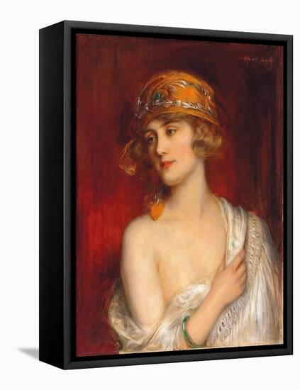 A Young Beauty-Albert Lynch-Framed Premier Image Canvas