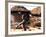 A Young Boy Carries a Hoe-null-Framed Photographic Print