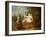 A Young Boy on a Hobbyhorse, with Other Children Playing in a Garden-Philippe Mercier-Framed Giclee Print