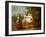 A Young Boy on a Hobbyhorse, with Other Children Playing in a Garden-Philippe Mercier-Framed Giclee Print