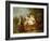 A Young Boy on a Hobbyhorse, with Other Children Playing in a Garden-Philippe Mercier-Framed Giclee Print