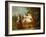 A Young Boy on a Hobbyhorse, with Other Children Playing in a Garden-Philippe Mercier-Framed Giclee Print