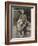 A Young Boy, Poses for His Photograph with His Pet Old English Sheepdog-null-Framed Photographic Print