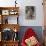 A Young Boy, Poses for His Photograph with His Pet Old English Sheepdog-null-Photographic Print displayed on a wall