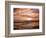 A Young Boy Takes an Early Morning Jog as the Sun Rises Along China Beach-null-Framed Photographic Print