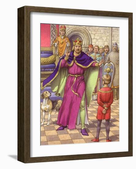 A Young Boy Was Employed to Tell King Henry That His Son Was Dead-Pat Nicolle-Framed Giclee Print