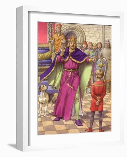 A Young Boy Was Employed to Tell King Henry That His Son Was Dead-Pat Nicolle-Framed Giclee Print