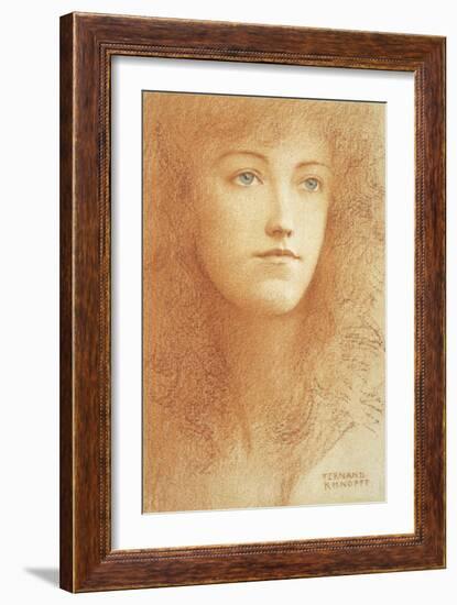 A Young Englishwoman-Fernand Khnopff-Framed Giclee Print