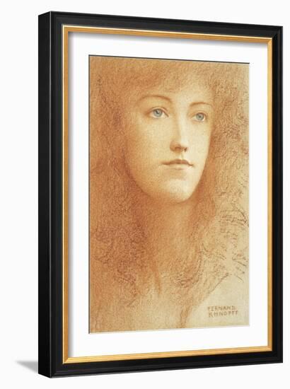 A Young Englishwoman-Fernand Khnopff-Framed Giclee Print