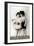 A Young Girl and Boy, Early 20th Century-null-Framed Giclee Print