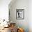 A Young Girl Brushes Her Teeth at the Sink, Ca. 1955-null-Framed Photographic Print displayed on a wall