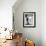 A Young Girl Brushes Her Teeth at the Sink, Ca. 1955-null-Framed Photographic Print displayed on a wall