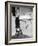 A Young Girl Brushes Her Teeth at the Sink, Ca. 1955-null-Framed Photographic Print