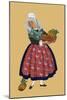 A Young Girl from Champagne Carries Gourds-Elizabeth Whitney Moffat-Mounted Art Print