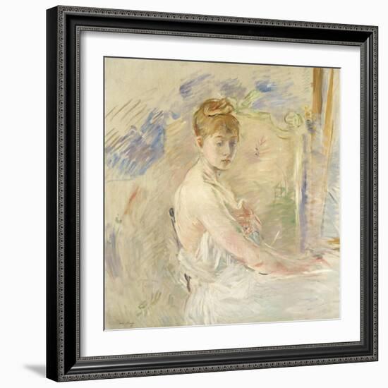 A Young Girl from the East (Mlle. Euphrasie)-Berthe Morisot-Framed Giclee Print