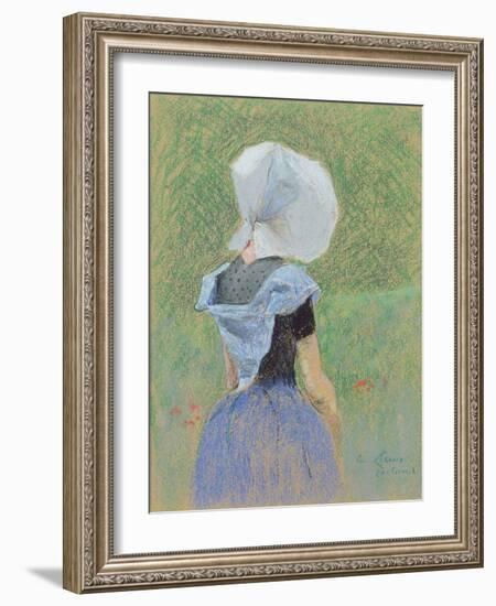A Young Girl from Zeeland-Emile Claus-Framed Giclee Print