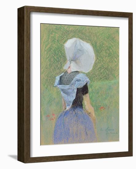 A Young Girl from Zeeland-Emile Claus-Framed Giclee Print