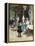 A Young Girl in the Jardins Des Champs Elysees-Victor Gilbert-Framed Premier Image Canvas