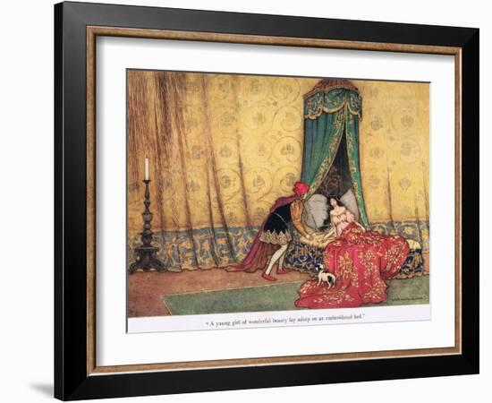 A Young Girl of Wonderous Beauty-Warwick Goble-Framed Giclee Print