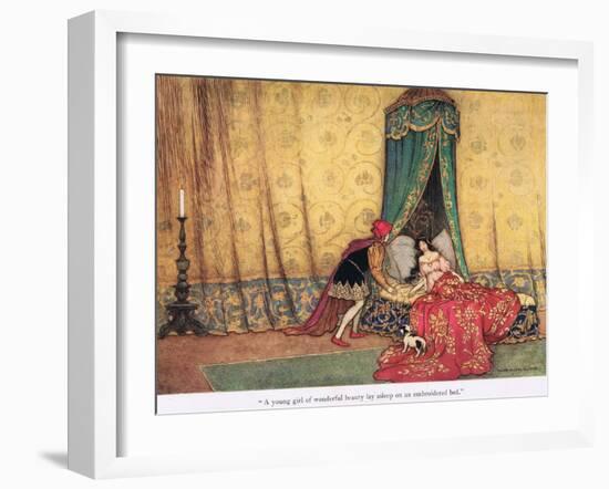 A Young Girl of Wonderous Beauty-Warwick Goble-Framed Giclee Print