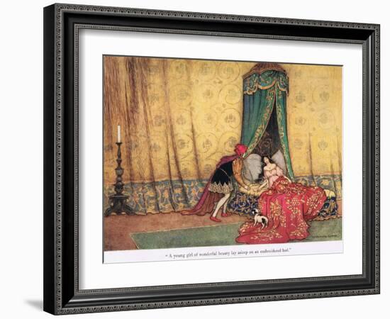 A Young Girl of Wonderous Beauty-Warwick Goble-Framed Giclee Print