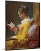 A Young Girl Reading (1776)-Jean-Honoré Fragonard-Mounted Art Print