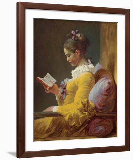 A Young Girl Reading, 1776-Jean-Honoré Fragonard-Framed Art Print