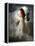 A Young Girl Wearing a White Dress Standing Beside a Horse under the Moonlight-Lynne Davies-Framed Premier Image Canvas