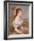 A Young Girl with Daisies, 1889-Pierre-Auguste Renoir-Framed Giclee Print