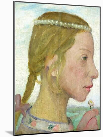 A Young Girl-Paula Modersohn-Becker-Mounted Giclee Print