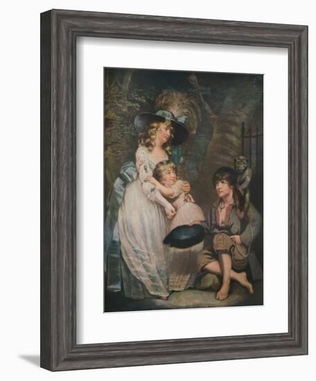 A Young Lady Encouraging the Low Comedian, c1786-1826, (1919)-William Ward-Framed Giclee Print