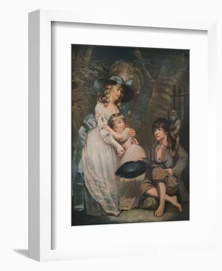 A Young Lady Encouraging the Low Comedian, c1786-1826, (1919)-William Ward-Framed Giclee Print