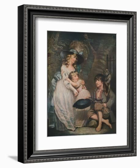 A Young Lady Encouraging the Low Comedian, c1786-1826, (1919)-William Ward-Framed Giclee Print