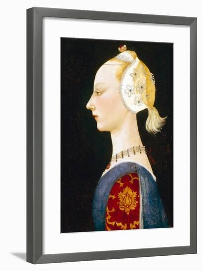 A Young Lady of Fashion, 1462-1465-Paolo Uccello-Framed Giclee Print