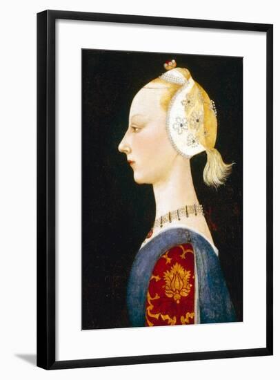 A Young Lady of Fashion, 1462-1465-Paolo Uccello-Framed Giclee Print