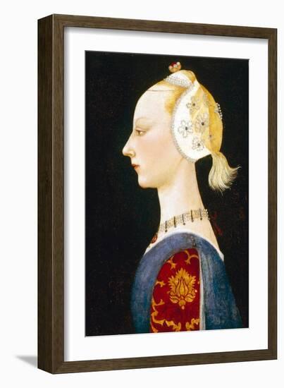 A Young Lady of Fashion, 1462-1465-Paolo Uccello-Framed Giclee Print