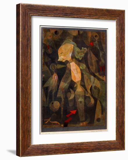 A Young Lady's Adventure, 1922-Paul Klee-Framed Giclee Print