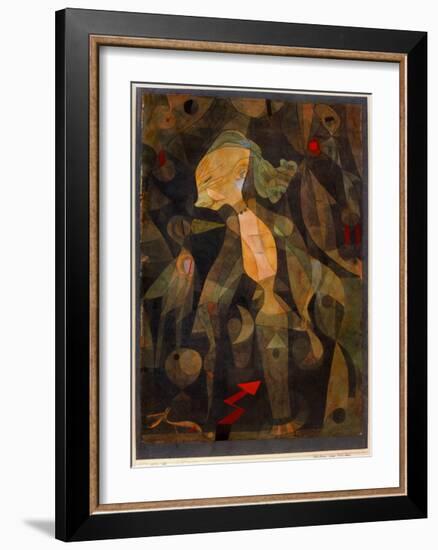 A Young Lady's Adventure, 1922-Paul Klee-Framed Giclee Print