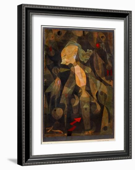 A Young Lady's Adventure, 1922-Paul Klee-Framed Giclee Print